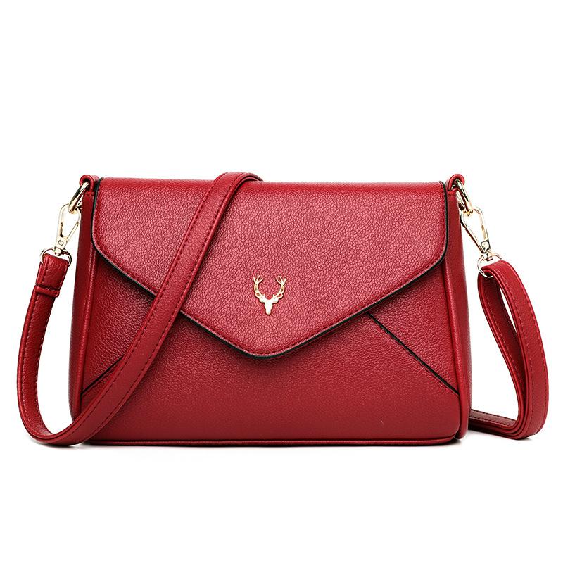 

Direct supply bag women s spring new Korean version fashion shoulder bag small bag satchel envelope bag messenger bag красный