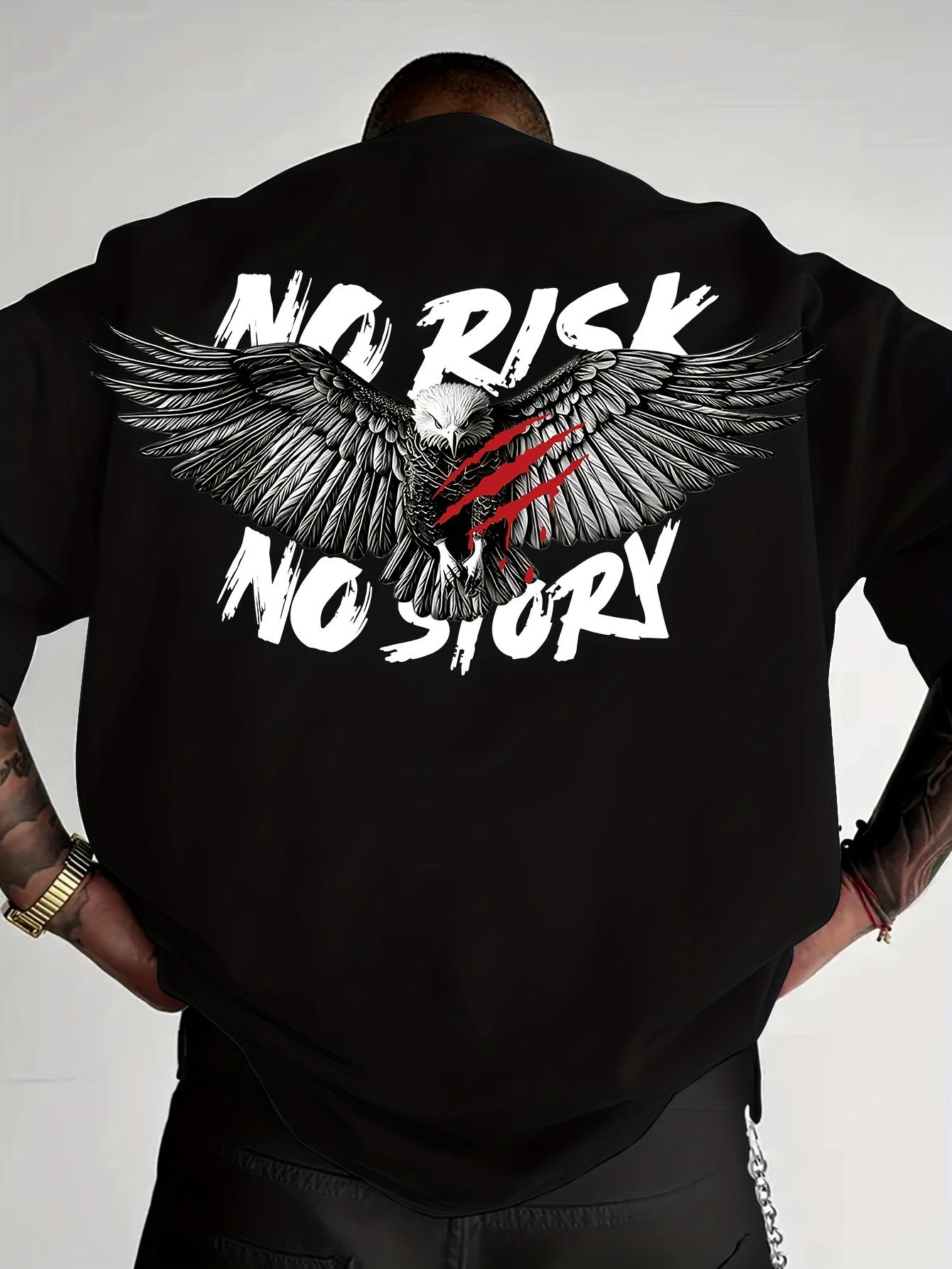 

Eagle pure cotton Tshirt mens street casual retro hip hop punk style - Men s Summer Cotton Graphic Tee S разноцветный