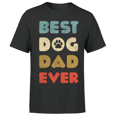 Meilleur Papa de Chien de Tous les Temps Fête des Pères Amoureux des Chiens T-shirt Homme#P1#OR#A