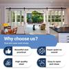 Sliding Barn Door Hardware Kits Top Mounted Hanging Rail Hanger Track Steel Closet Door Roller Rail For Single Door-A