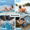 Prosoape de Plajă din Microfibră pentru Adulți Ușoare cu 6 Cleme pentru Prosoape de Plajă Fără Nisip & Uscare Rapidă pentru Călătorii Înot Sport 70x140cm