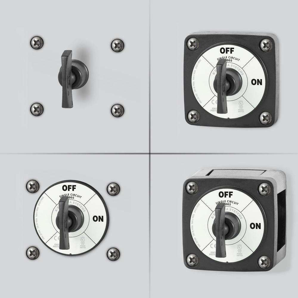 300A DC 48W Single Battery 2 Position Mass Switch With Locking Key Marine Isolator Disconnect Rotary For Camping RV Truck Boat