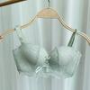 Reggiseno Push Up in Pizzo Nero con Dettaglio Allacciatura Frontale e Spalline Regolabili