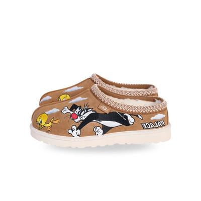 Papuče Tasman Palace x Looney Tunes gaštanové