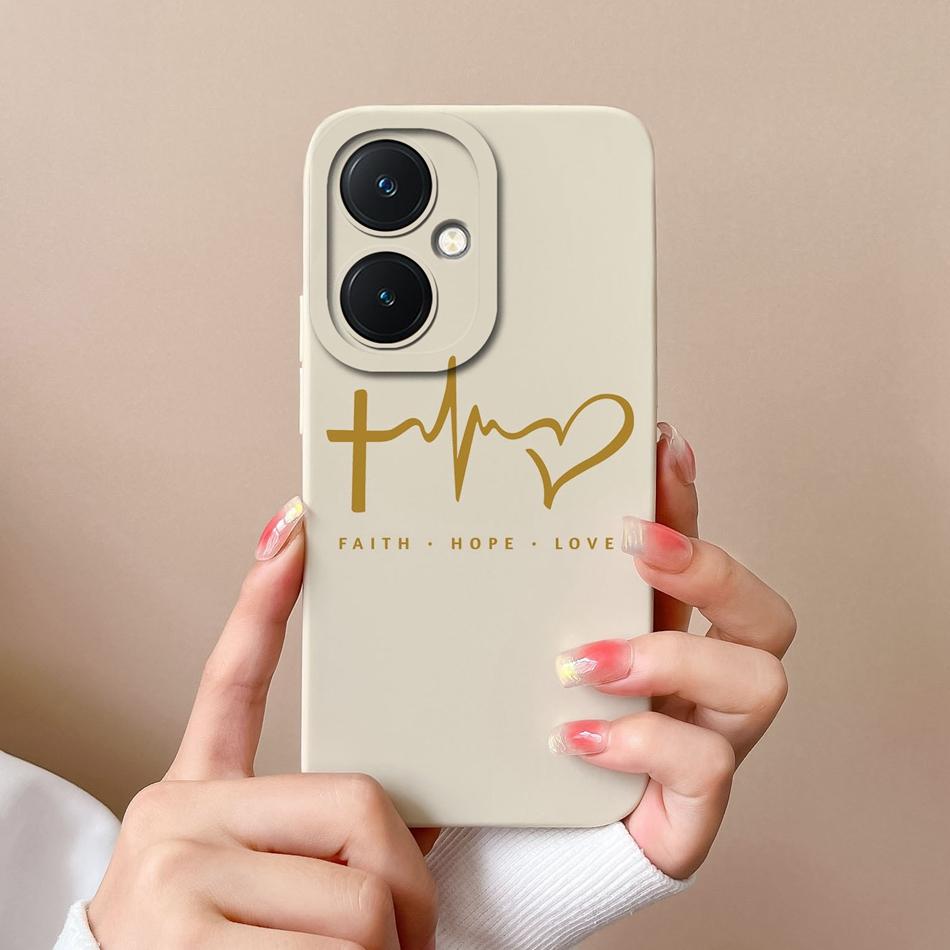 For Vivo Y27 4G 5G Phone Case Love Heart Soft Smooth Liquid Silicone Camera Protection Back Cover For Vivo Y 27 Funda Shell