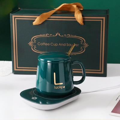 Warm Cup 55 Degree Constant Temperature Cup Gift Box Coffee Mug Heating Cup Set Gift Gift