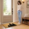 Christmas Three Trees Design Coir Doormat Non- Entrance for Holiday Decoration