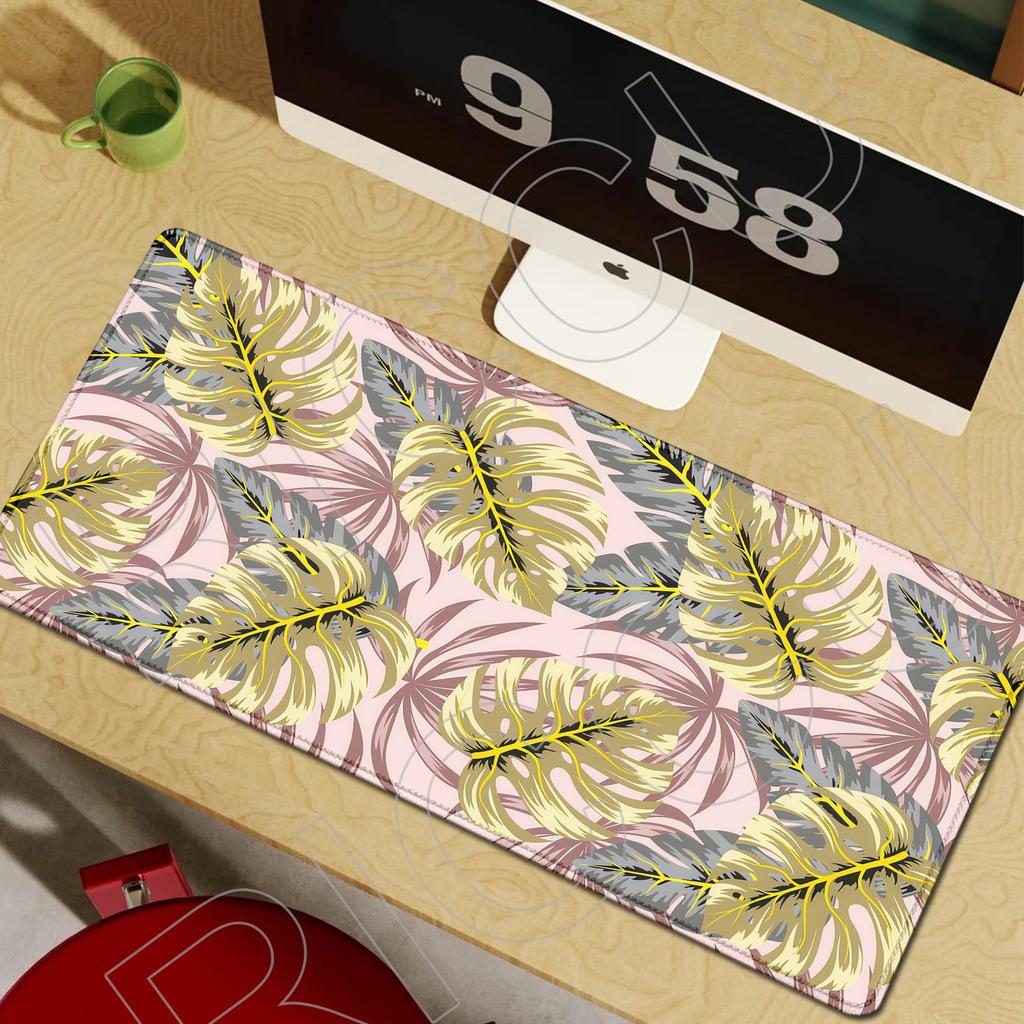 XXL Large computer retro floral mouse pad flower office desk mat Gift Game Player desktop PC accessories Keyboard protection pad