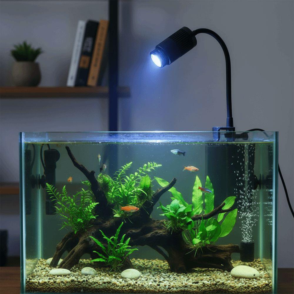Decorative 3/12 W Fish Tank Clip Lamp Dimming Rotatable LED Aquarium Light Practical Flexible Bendable Grow Light Home