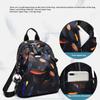 Anti-thief Feather Print Backpack Female Oxford Cloth Waterproof Travel Casual Schoolbag  Brand Ladies Large Capacity Backpack