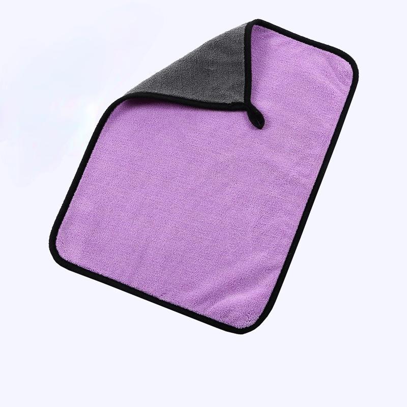 

Салфетка из микрофибры для мытья автомобиля Салфетка из микрофибры для чистки автомобиля Полотенце для сушки автомобиля Коралловое бархатное утолщенное автомобильное полотенце 30x30cm фиолетовый