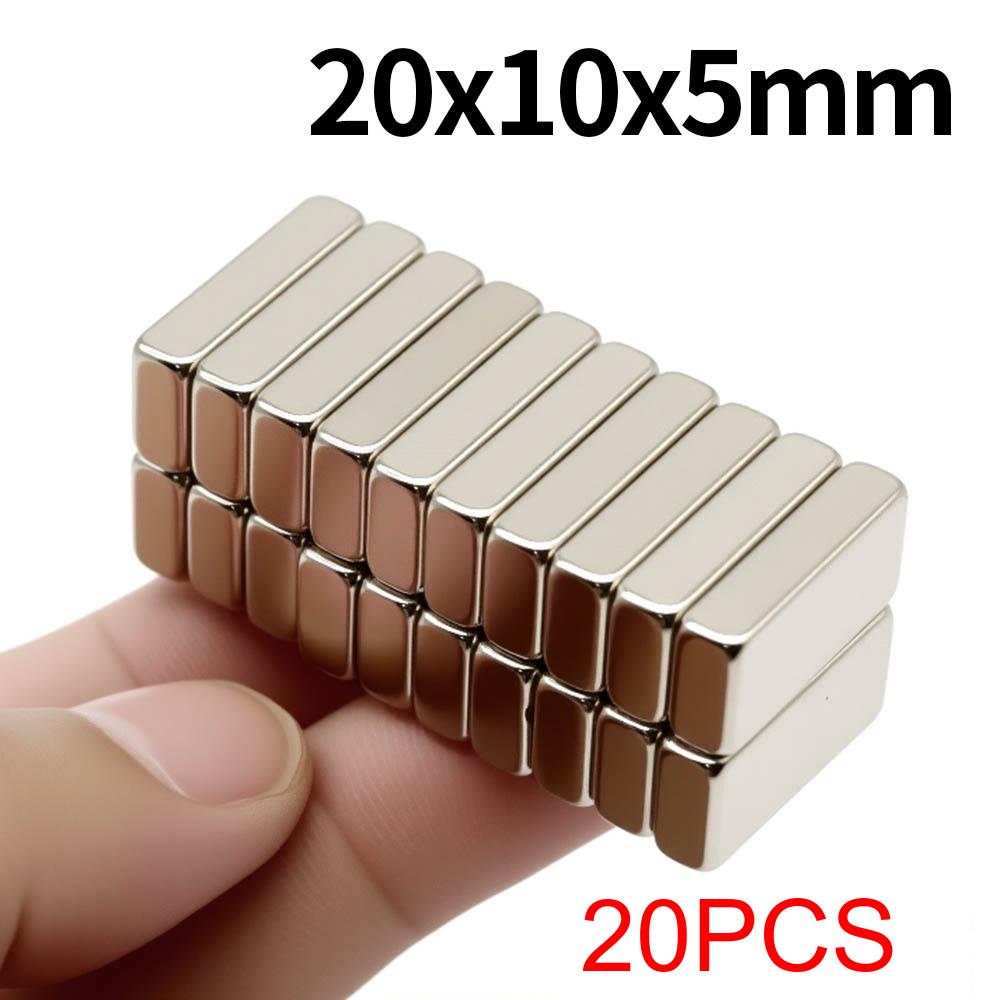 20x10x5mm Super Strong Neodymium Magnet N35 NdfeB Permanent Magnetic Imanes Block Powerful Magnets Refrigerator Magnet
