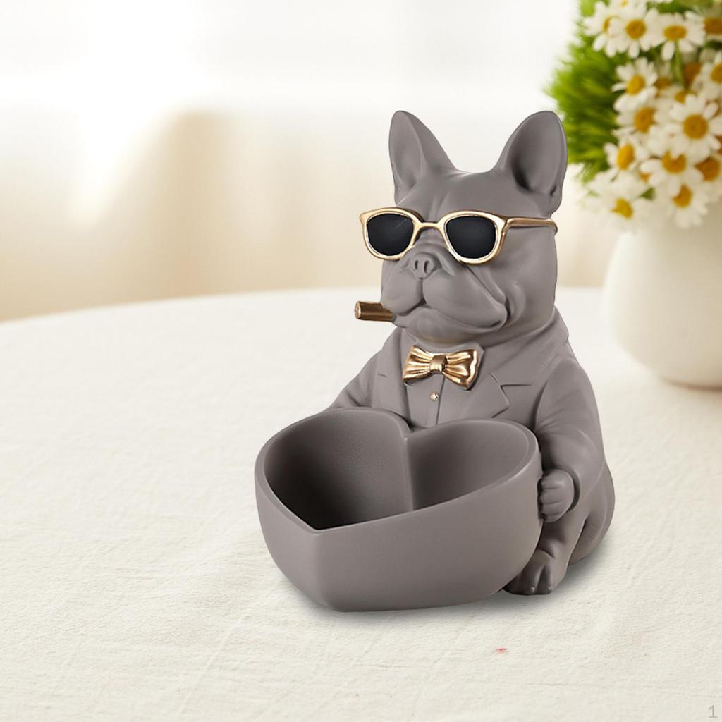 Figurine Key Holder Bowl for Tabletop Use 6.3x8.3x8.3inch Storage Solution