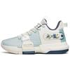 New Craze 2 Cushioning Anti Slip And Wear Resistant Low Top Basketball Shoes White Green Blue 112141640S-5