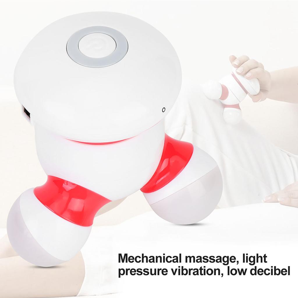 Electronic USB Handheld Mini Body Massager Gentle Vibration Massager with LED Light