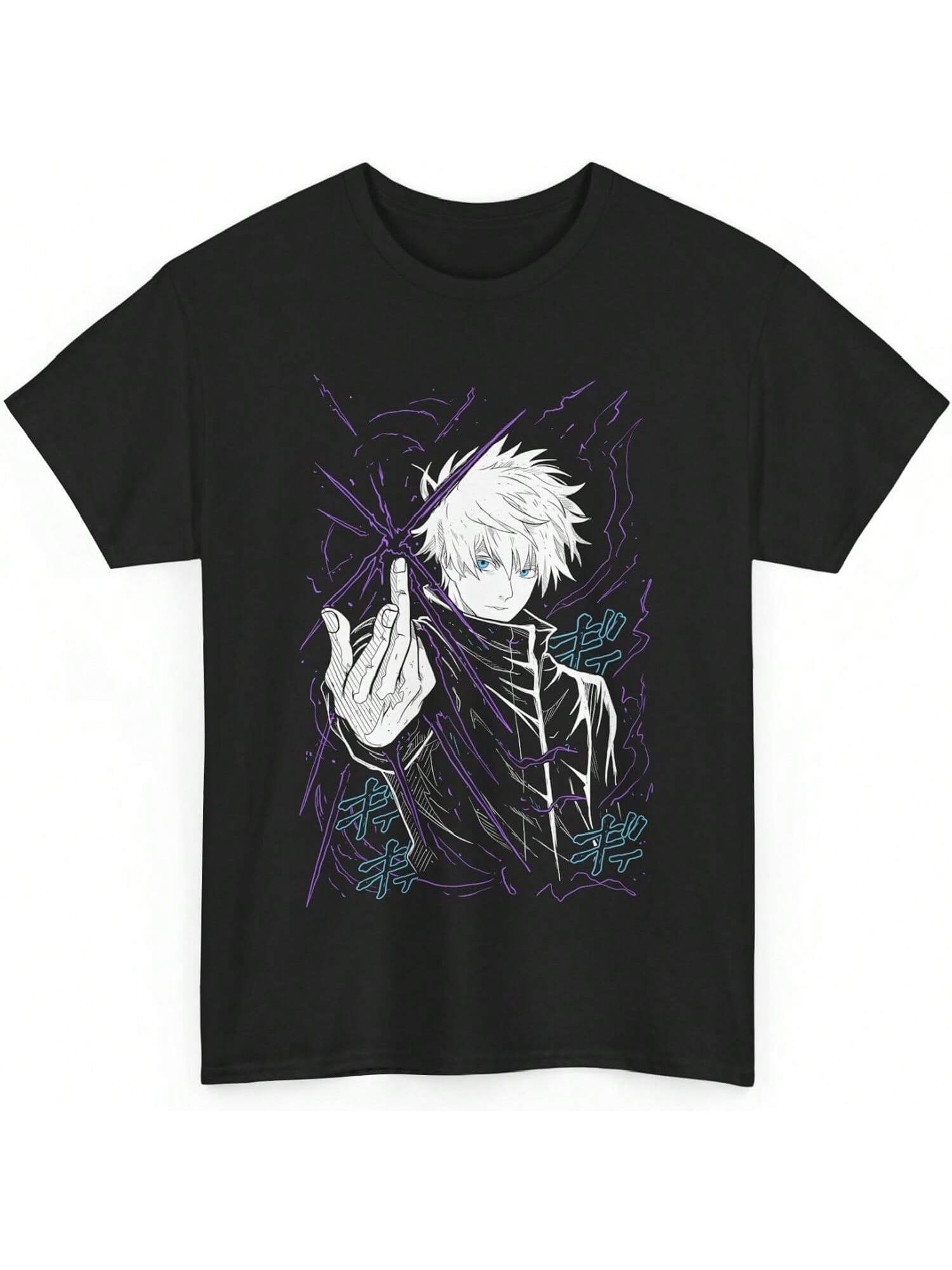 

Camiseta unisex de anime Jujutsu Gojo Kaisen Satoru, de algodón japonés, SS8 S
