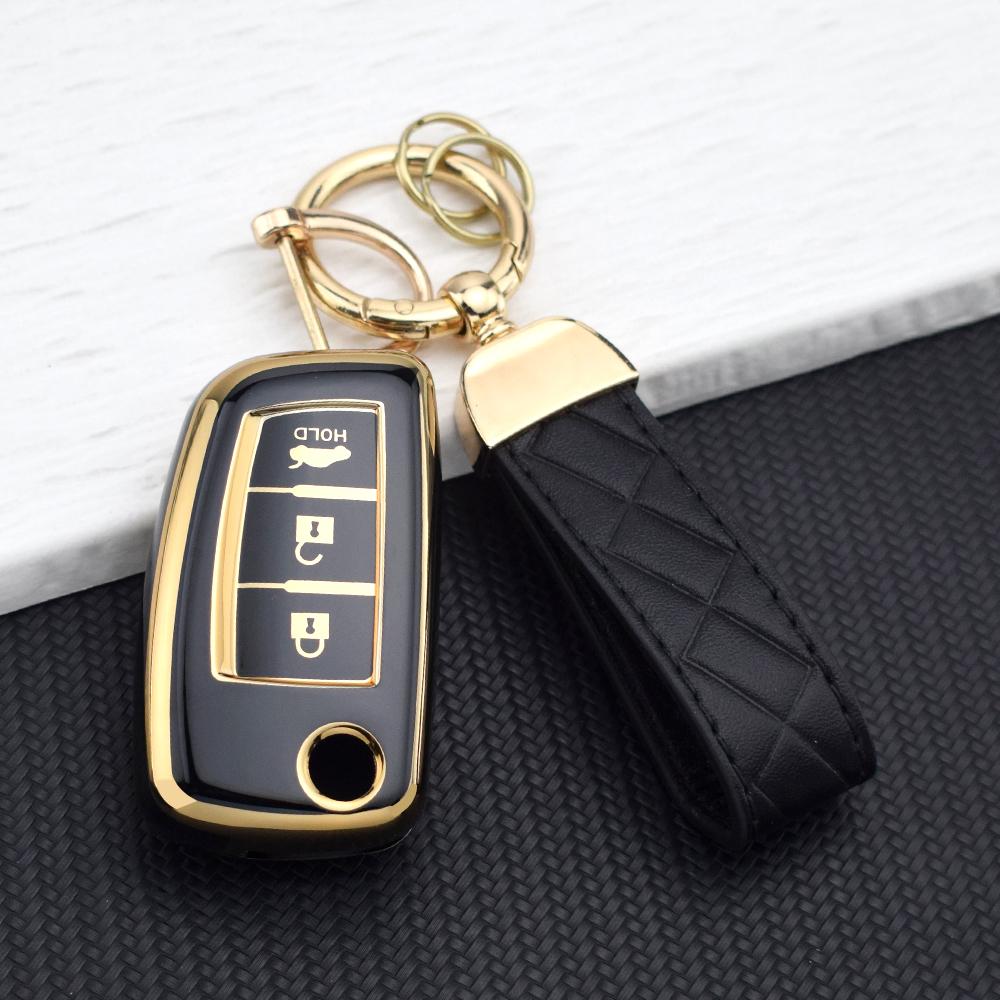 Tpu Car Key Case For Nissan Sylphy Rogue Altima - Folding Key Protector Cover Shell For Kicks Maxima Juke Murano Tiida Micra