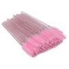 50 Stück Nylon-Make-up-Pinsel, Mascara-Stäbe, Wimpern, Augenbrauen, tragbarer Einwegpinsel