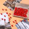 50Pcs Push Pins,  0.47 Inch Red Love Heart Pins Cute Thumb Tacks for Cork Board Plastic Push Pin.