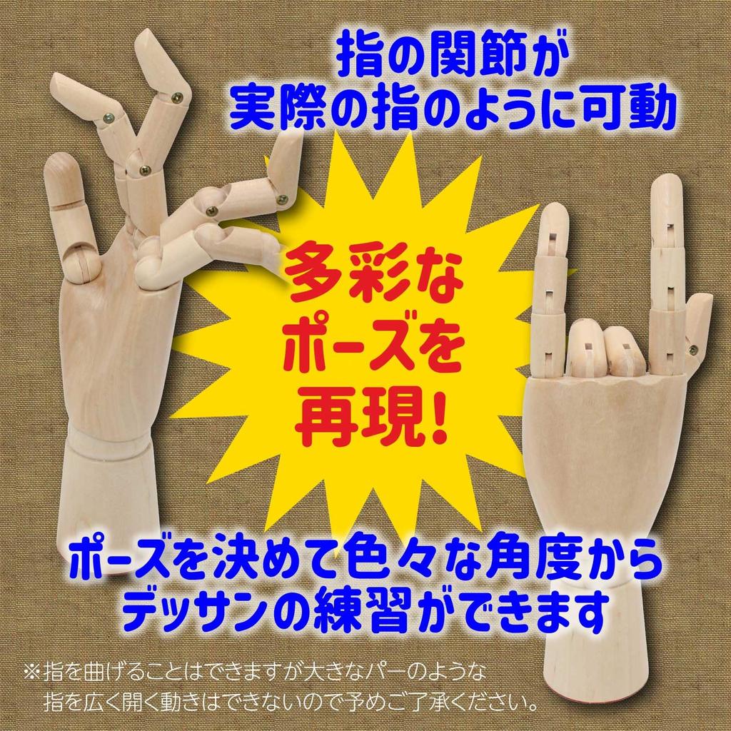 Funriche Wooden Hand Display Hand Model for and for Painting and Sketching Mannequin, Children, Women, Men, 17cm-30cm, (Female/Both Hands)