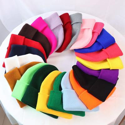 38 Farben Neueste Unisex Hüte Wolle Acryl Strickmütze Frauen Männer Beanies für Herbst Winter Warme Elastische Skullies Solide