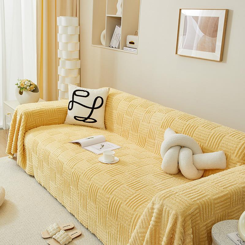 Sofabezug aus Stoff, kratzfest, dick, rutschfest, Sofadecke, Sofabezug, All-Inclusive-Mehrzweckbezug, Sofabezug, Handtuch