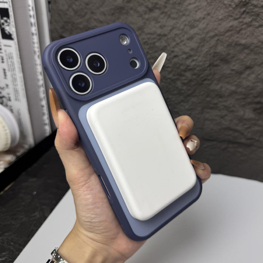 Color Block Magnetic iPhone 17 Pro Max Case: Skin-Feel, Heat Dissipation, Full Coverage, Drop Protection.
