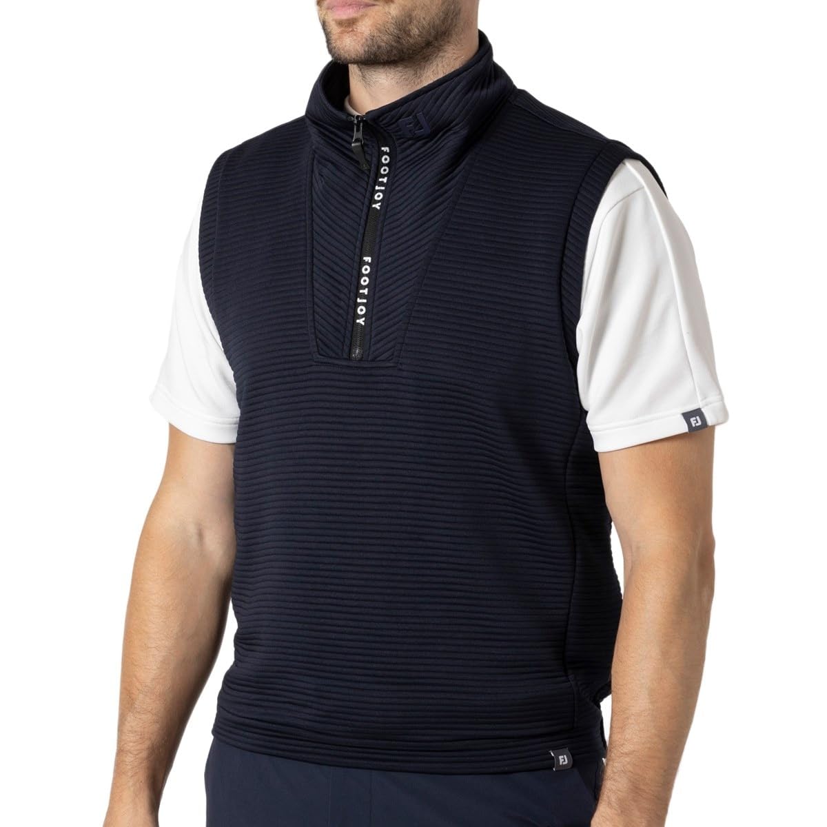 

FootJoy Pocoette Half-Zip Vest, Navy, Men s, Size XL (FJ-F24-M01, 32202-XL)