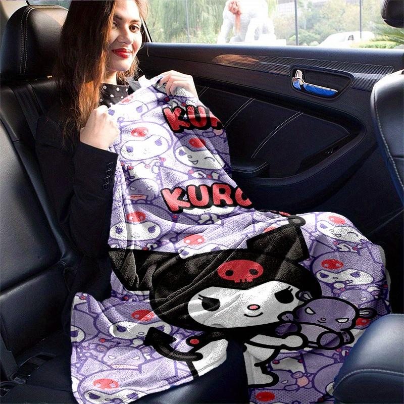 1pc. Cute Kuromi Patterned Blanket - Perfect for Home, Office, Outdoor Use, Gift Idea, Suitable for All Seasonsz041776