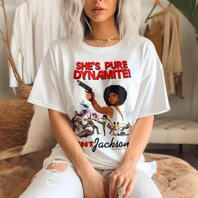 Vintage TNT Jackson V6 Natural T Shirt and Kids Shirt Movie Poster Retro Vintage Cotton Men's Women's Gift Present