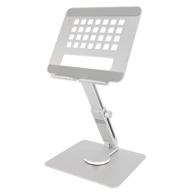 Stojan na tablet s otočením o 360 stupňů, výškově nastavitelný stojan na notebook z hliníkové slitiny, přenosný notebook