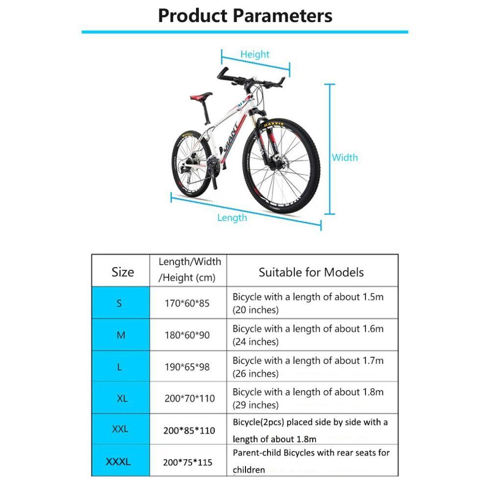 Waterproof Bicycle Cover Anti-UV Protection Bike Outdoor Rain Cover New Cycling Accessories