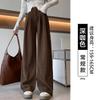 Womens Corduroy Straight Leg Trousers High Waist Wide Pants Fall Winter 2026 Plus Size Comfortable Casual