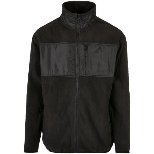 Urban Classics Mens Contrast Panel Microfleece Jacket