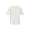 Fitted Short Sleeve Tee Solid Color Round Neck Pullover Stretch Short Sleeve T-Shirt Women Tops White IV7749