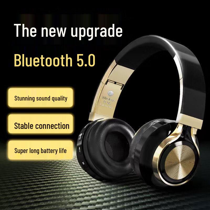 Ultra-Long Standby Over-Ear Bluetooth Headphones with High-Quality Sound, Compatible with All Mobile Phone Brands