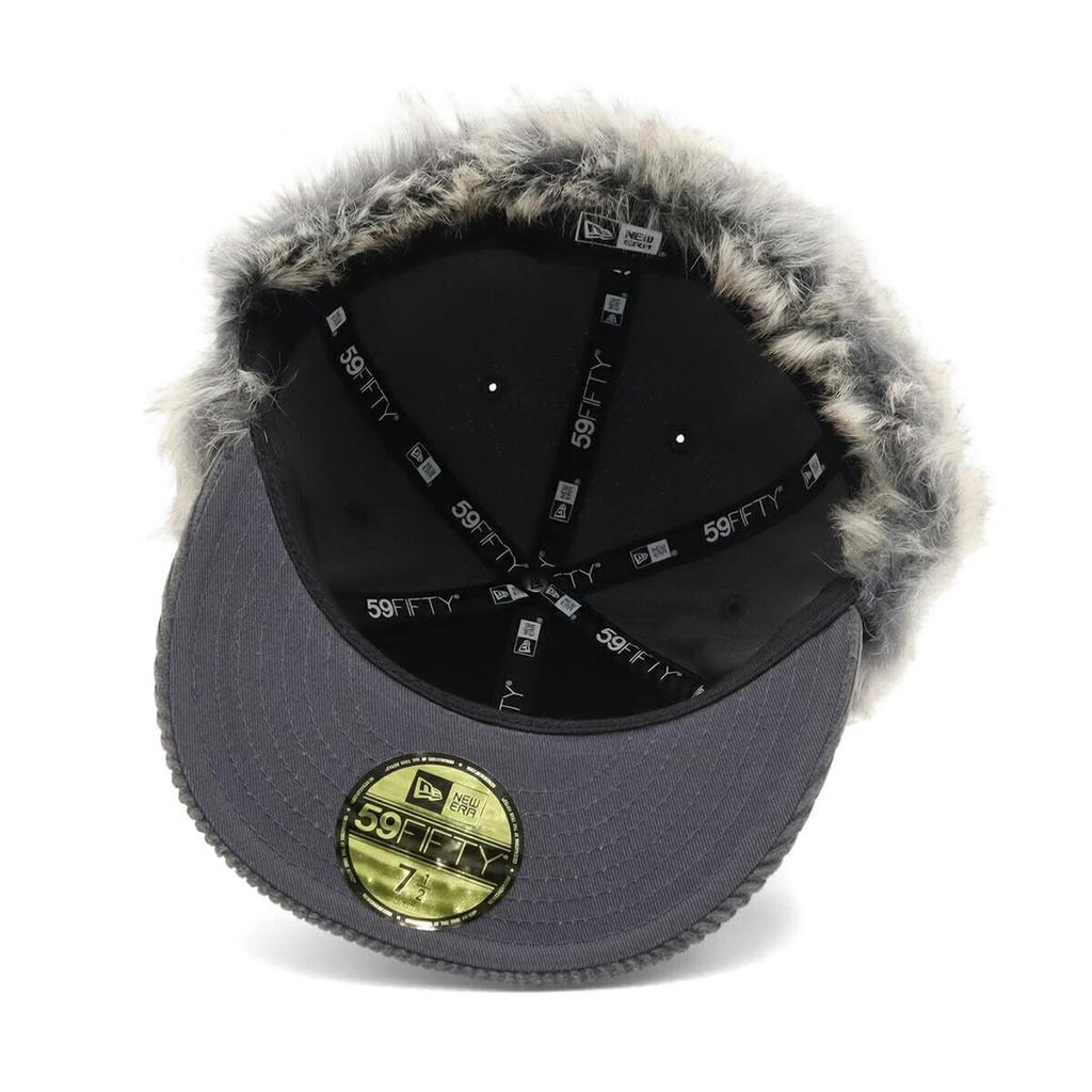 New Era 59FIFTY Dogear Metal Plate ONSPOTZ Size 7 Dogear 8W Corduroy Metal Cap, Exclusive, Gray, 1/4 (59Fifty Plate)