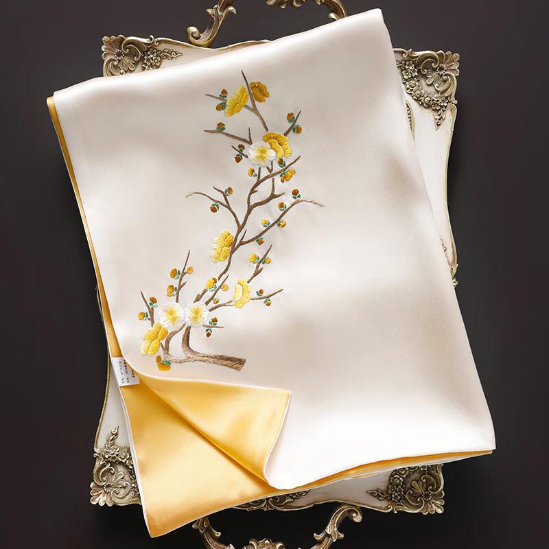 Hang Sifu Su Embroidery 100% Mulberry Silk Scarf Shawl