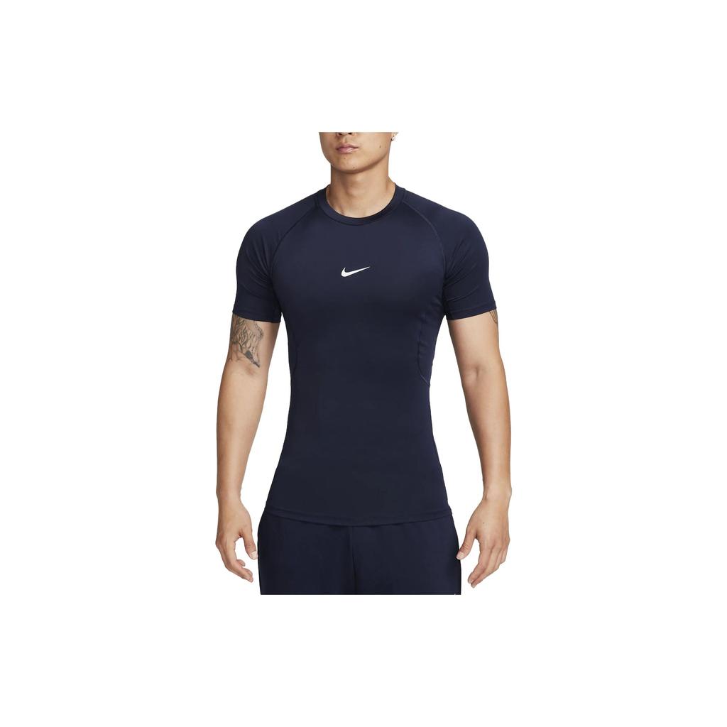 Nike Logo Print Crew Neck Short Sleeve T-Shirt Men tops Obsidian FB7933-451