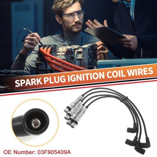 4 шт. Провод свечи зажигания Кабель катушки зажигания No03F905409A для VW CADDY GOLF Jetta