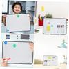 Small Dry Erase Board ,Double-Sided Whiteboard Stand,Magnetic Mini Dry Erase Board Comes with 3 Markers,2 Magnets and 1 Eraser