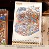 Cartoon Design Ancient-Style Stickers Cabin Scene Landscape Sticker Book  Home Decor