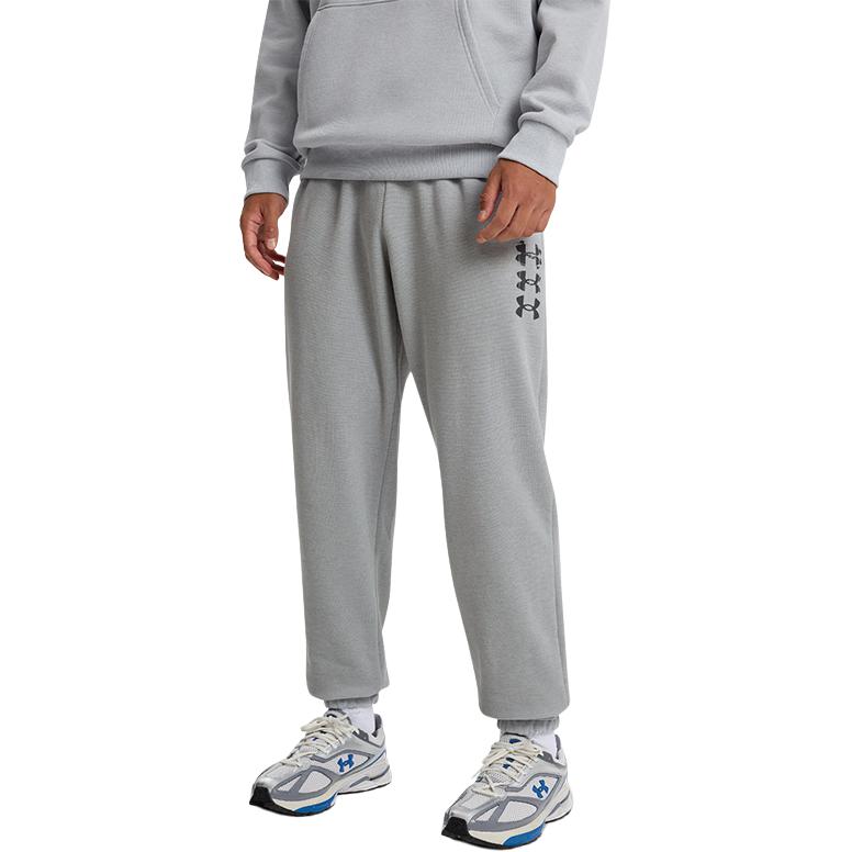 Under Armour Rival Fashion Comfortable Sports Lace-Up Casual Pants Men Pants Modern-Gray 1389429-011