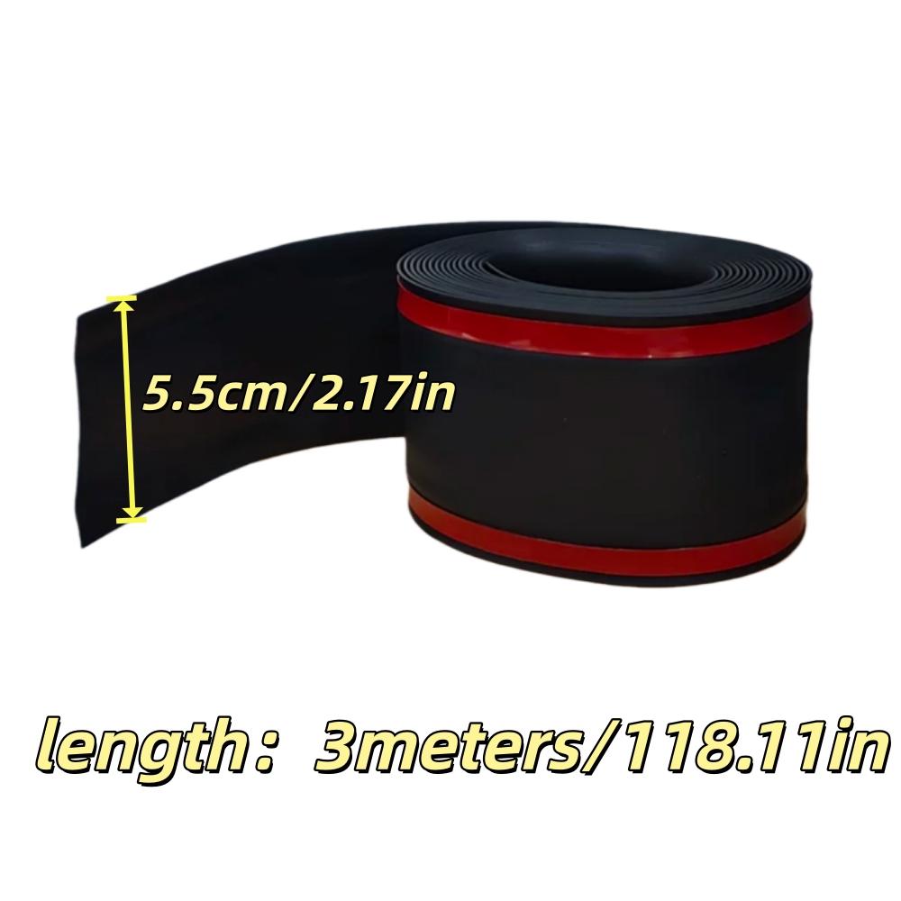 1roll 118.11X2.17in Self-Adhesive Flexible Cable Duct Wall Invisible Cable Organizer Floor Covering Decoration Wall Sticker