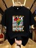 Wds0196creative Letter Printed Plus Size Unisexs Round Neck Tshirt Summer Casual Short Sleeved Top Street Fashion Versatile