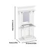 Traditional Themed White Mini Dresser 1/12 Scale Ideal For Small Room Arrangement