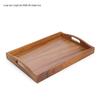 Plateau de service et de rangement rectangulaire en bois de noyer ZISIZ