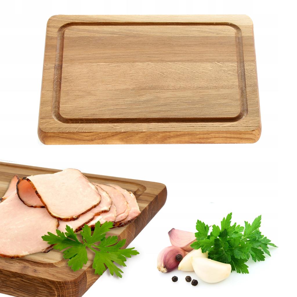 KADAX Deska Do Krojenia Kuchenna Drewniana Dębowa