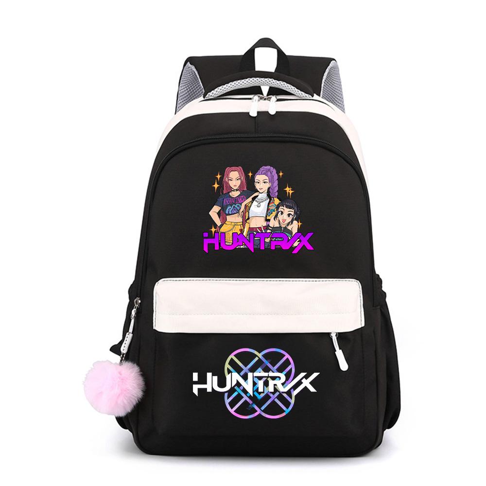 Anime Cartoon K-Pop Demon Hunters Printed Large Capacity Waterproof Backpack for Teenger Student Girl Boy Schoolbag Bookbag Gift Travel Bag