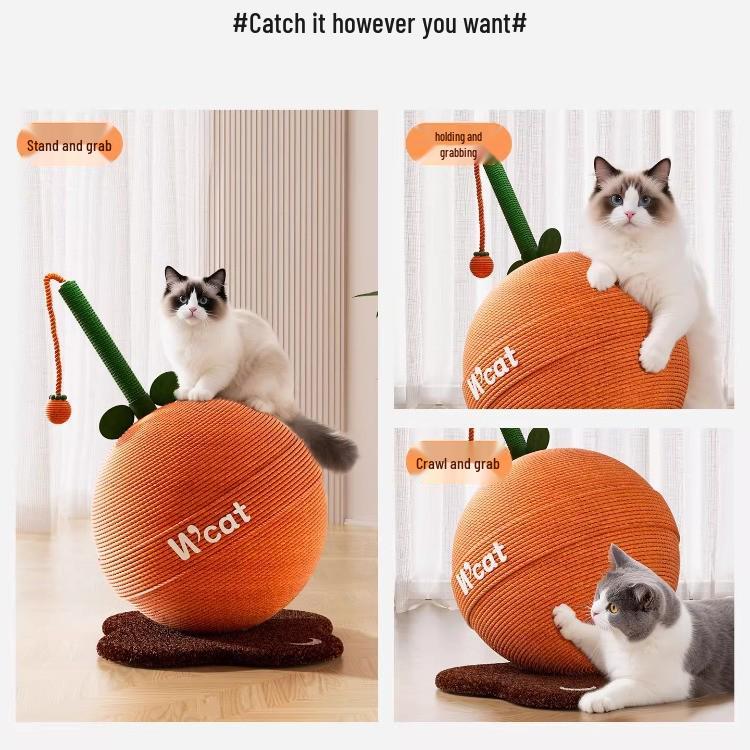 Sisal Cat Scratching Lollipop: Durable, Scratch-Resistant Vertical Cat Toy